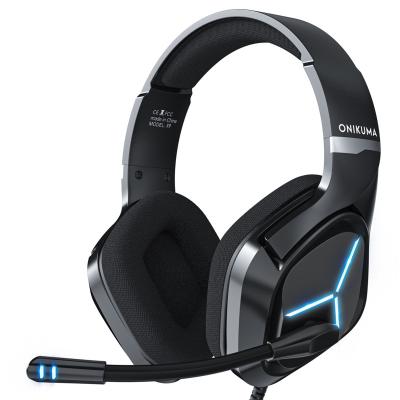 China Headband Onikuma X9 Gaming Headset With Blue Light And LED Mic Gaming Headphones For PS5 PS4 PC for sale