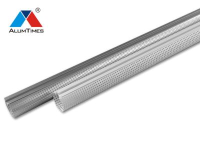 China Round Pipe Aluminium Baffle Ceiling , PVDF Coated Aluminium False Ceiling for sale