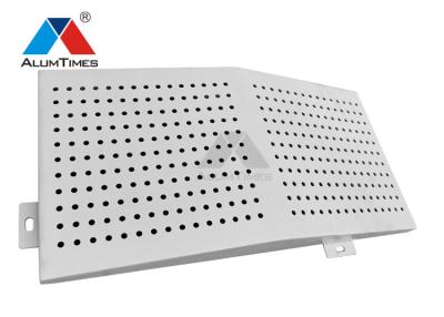 China Anti - Corrosion Aluminium Perforated Panel , Custom Exterior Wall Cladding for sale