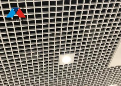 China RAL Color Aluminium Grid Ceiling , Perforated Suspended Ceiling Grid W25 X H80 X L440mm for sale