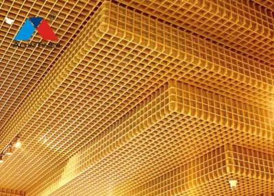 Chine Les tuiles multifonctionnelles de plafond de grille en métal, mettent le feu à la grille en aluminium évaluée de plafond à vendre