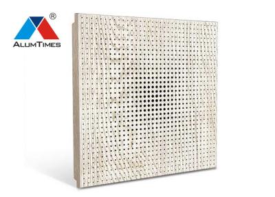 China Corridor Vented Drop Ceiling Tiles / Perforated Aluminum Commercial Acoustical Ceilings for sale