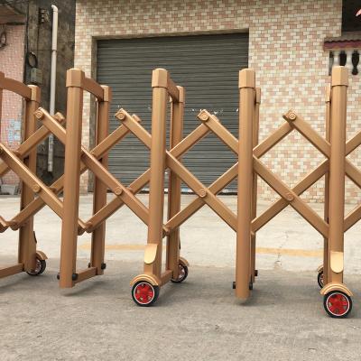 China Manual push and pull flexible road crash barrier accordion barrier retractable safety barrier for traffic for sale