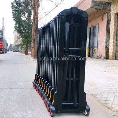 China Manual push and pull High Factory Supply Retractable Safety Barriers Fence Aluminum Sliding Gate for sale