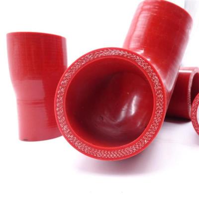 China Flexible Automotive Parts Silicone Radiator Hose Pipe 90 Degree Elbow Silicone Hose for sale