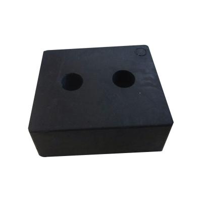 China Anti Slip NBR FKM EPDM Solid Natural Rubber Sound Insulation Rubber Muffler Bumper Block for sale