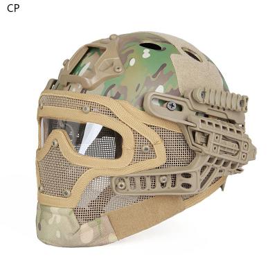 China Canis Latrans Tactical Helmet Full Face Mask CL9-0077 Tactical Full Face Mask High Impact Military Helmet For Hunting HK9-0077 for sale