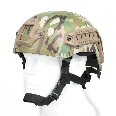 China Military Helmet Army Combat Safety FAST Helmet Military Surveillance Tactical Shooting Ballistic Bulletproof With Rail Mount for sale