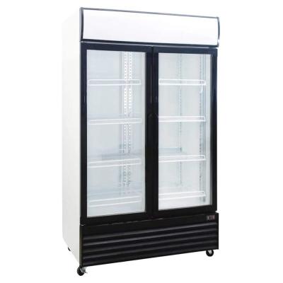 China Single-temperature Hot Selling Door Merchandising and Display Refrigerator Compressor Glass Merchandiser for sale