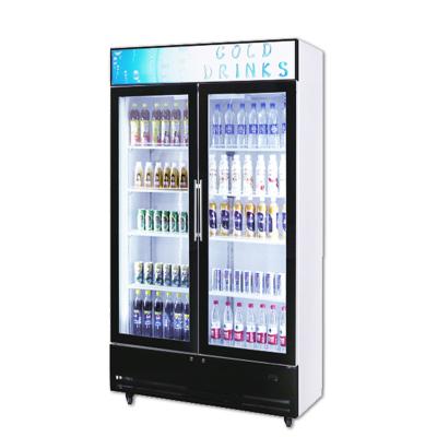 China Single-Temperature Darget Upright Glass Door Fridge Display Soft Drink Retail Refrigerator for sale