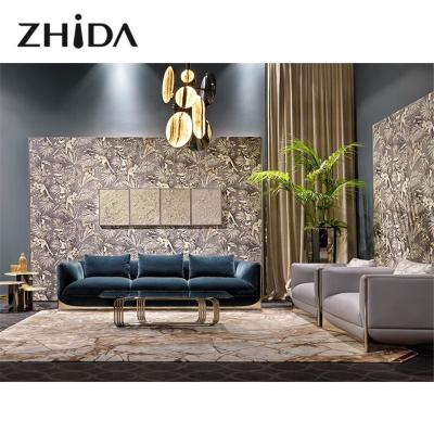 China Foshan Zhida Living Room Sets Custom Stretch Sofa Sets Light Sofa Luxury Furniture for sale