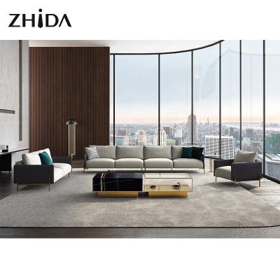 China Zhida Stretch Sofa Living Room Furniture Fabric Modern Wholesale Sofa Chairs Sets Cloud Couch For Home for sale