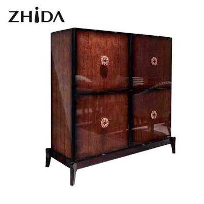 China Direct Wholesale Light Luxury European Wood Furniture Manufacturer Side Cabinet Sideboards For Living Room for sale