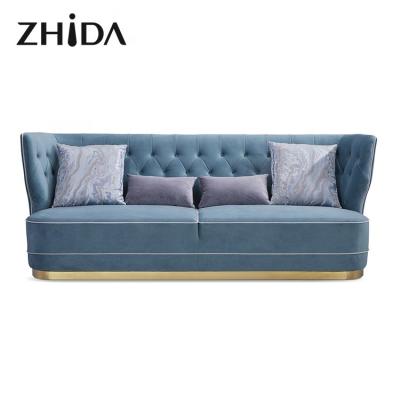 China Zhida wholesale light luxury extendable sofaset furniture indoor sofa sets in living room for sale