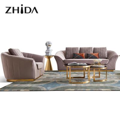 China Light luxury sofa set European fashion new style light luxury living room furniture sectionals sofa sets for sale