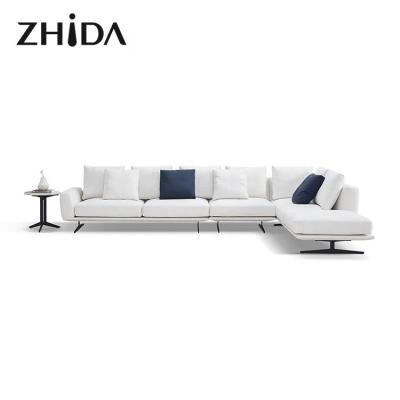 China Wholesale modern style manufacturers modern L shaped sectional sofa furniture sofa set designs for villa for sale