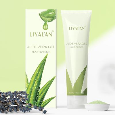 China Skin Revitalizer LIYALAN OEM Private Label Repairing Moisturizing 100% Pure Natural Organic Aloe Vera Gel for sale