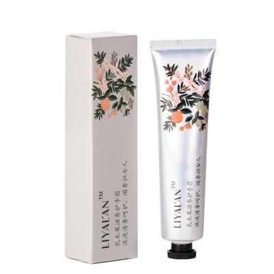 China LIYALAN Anti Aging Hand Care Moisturizing Whitening Natural Shea Butter Hand Cream Private Label for sale