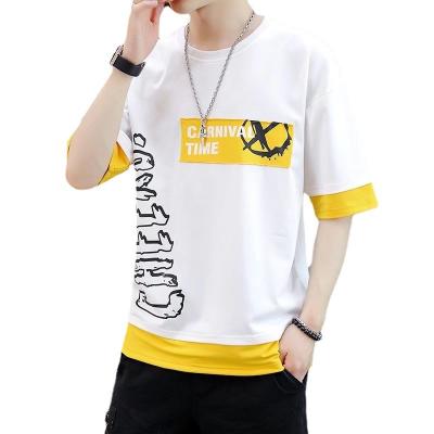 China Anti-pilling Hot Selling Hip Hop T-shirt Graphic Men Print Streetwear Shorts Sleeve T-shirt Male 2022 Summer Mens Tops Harajuku for sale