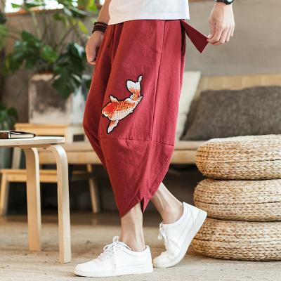 China Anti-wrinkle loose men's cargo pants pocket jogger sports hip-hop style new fashion canvas pants pants sweatpants wholesale for sale