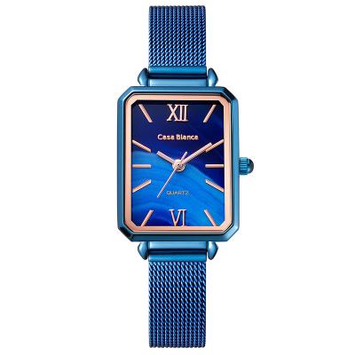 China Fashionable Lady Crystal Watch With Stainless Steel Net Band Quartz Watch Water Resistant Accept Customer Own Design Cheap Wrist Watch for sale