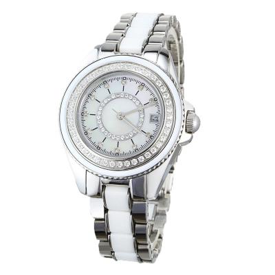 China Auto Date Manufacturers Recommend All-match Ladies Business Quartz Watch Slim White Watch Stainless Steel for sale