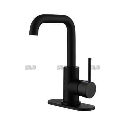 China Hot Selling Single Hole Bathroom Sink Faucet Metered Bathroom Sink Faucet Mixer Tap Basin Faucet Durable Mixer Tap for sale