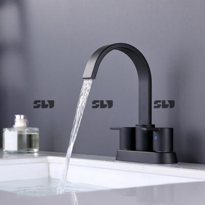 China Metered Faucets Modern 4 Inch Basin Toilet Centerset Sink Faucet Mixer Taps for sale