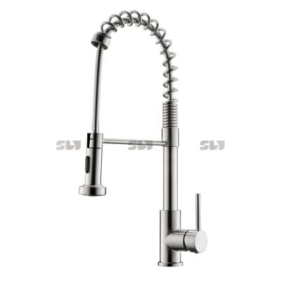 China Pull Out New Design Spray Pre-Rinse Luxury Kitchen Faucet Commercial Pull Down Spray Kitchen Sink Mixer Tap for sale