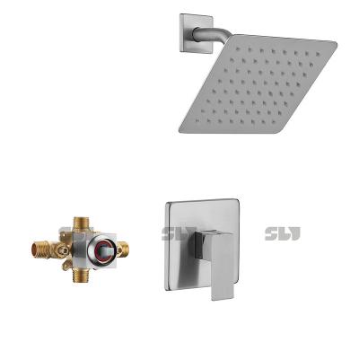 China Without Slide Bar SLY 2022 Modern Push Button Shower Wall Mounted Faucet for sale