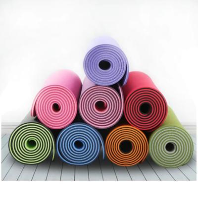 China Good printing and environmental protection band two color body position line widened 8mm thickened 80cm universal eco-friendly yoga mat fitness exercise mat wholesale for sale