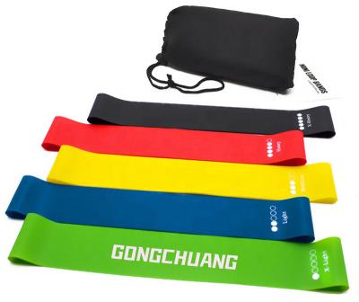 China Yoga Training Pilates Yoga Training Natural Latex Elastic Band Gym Resistance Band Custom Made for sale