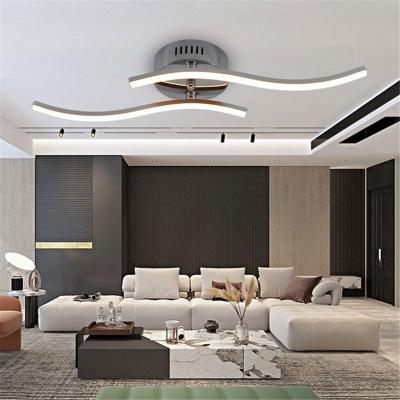 China Modern large high brightness fittings living room 14W color changing iron led ceiling light for hotel for sale