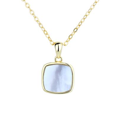 China Wholesale Hainon CLASSIC New Simply Sterling Silver Pendant Necklace for Women Jewelry Gifts for Women Girls for sale