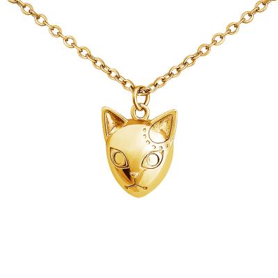 China Hiphop Hainon Gold Filled Necklace Ocelot Head Pendant Necklace Hip Hop Gold Neutral Necklace for sale