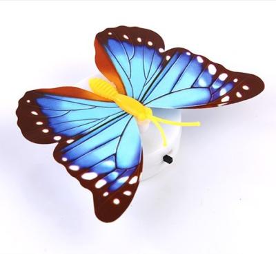 China Home Decoration Wedding Decoration LED Butterfly Glow Colorful Wall Sticker At Night For Christmas Party Birthday Wedding Home Decoration for sale