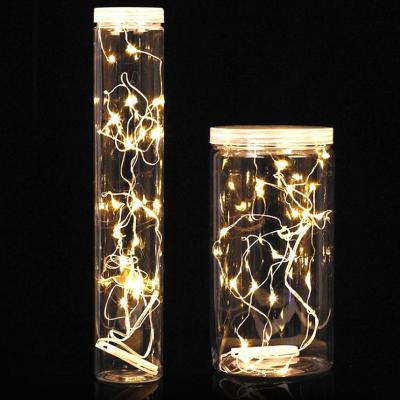 China String Lights CR2032 LED Mini Christmas Light Copper Wire Battery Operated Light for Christmas Garland Party Indoor Wedding for sale