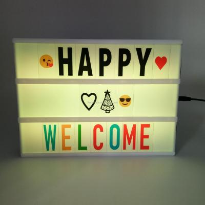 China HIPS panel+PS Back Panel Cinema Lightbox LED Combination Colorful DIY Night Light Box Lamp For Kids Gifts for sale