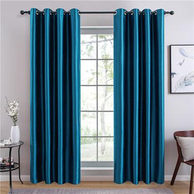 China 2022Nordic blackout curtains for living room bedroom dining room bay window velvet light luxury simple fabric curtain milky white patio door for sale