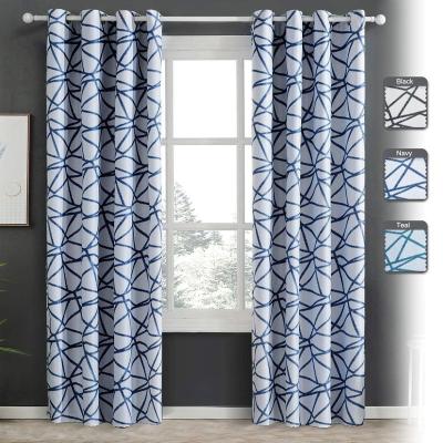 China Custom Luxury Blackout Blackout Room Darkening Curtains For Indoor Hotel Room Office for sale