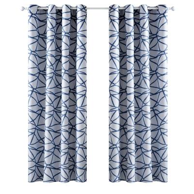 China Blackout Style Rhombus Nordic Curtains For Living Room Bedroom Study Curtain Drapes Simple Modern High Shading Tulle Home Window Custom for sale