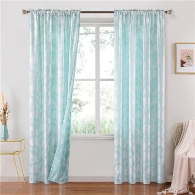 China 2022 New Modern Blackout Curtains For Living Room Bedroom Color Blackout Study Balcony Curtains Window Nordic Light Luxury Sheer Custom for sale