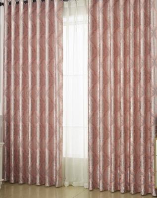 China Blackout Jacquard Blackout Curtain Fabric Hotel Office European Style Curtains For Living Room for sale