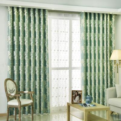 China Blackout manufacturers head modern contracted curtain fabric gold silk jacquard shading curtain can be zero cut wholesale for sale