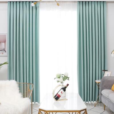 China 100% Blackout Blackout Curtains Full Shade For Living Room Bedroom Study Window Home Soild Mix Color Curtain Heat Insulation for sale