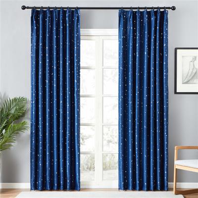 China Modern Nordic Star Printed Home Window Curtains Blackout Simplicity Curtain Living Room Bedroom Decoration Polyester for sale