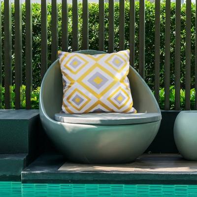 China New Home Pillow Cover Single Bilateral Printed Cane Chair Cushion Cover Anti-static Outdoor Waterproof Pillow Cover for sale