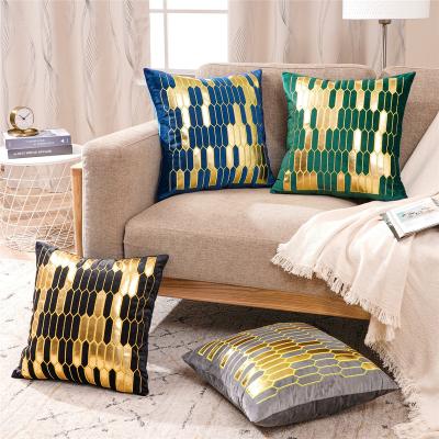 China 2022 Size 45*45cm Stripe Pattern Antistatic Custom Plug Pillow For Home for sale