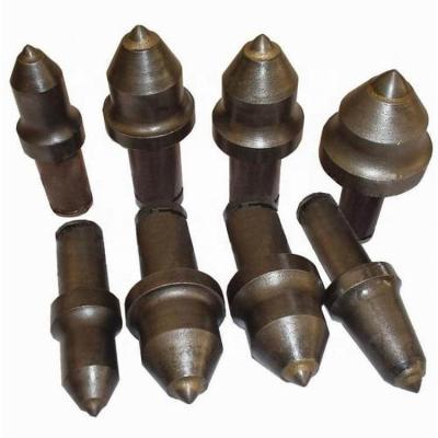 China Construction worksÂ   Civil Engineering Tools Shank Bobcat Auger Hard Rock Cutting Round Bullet Tooth / Teeth For Drill Rig for sale