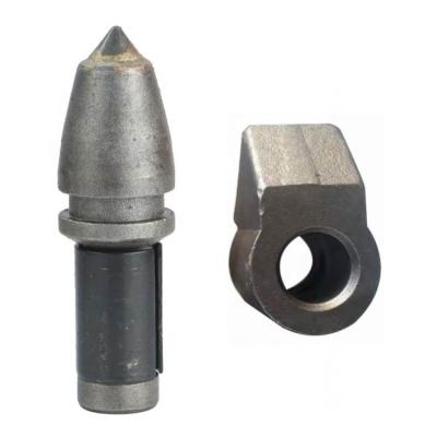 China Construction worksÂ   C31 BTK03 25mm Betek Round Shank Tapered Bullet Bit For Trenching And Foundation Drilling for sale